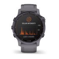 Garmin Fenix 6s Pro Solar аметистовый с темно-серым ремешком фото 7