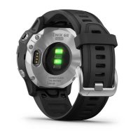 Garmin Fenix 6s Solar серебристый с черным ремешком фото 6