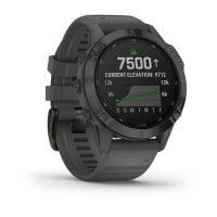 Garmin Fenix 6 Pro Solar черный с серым ремешком фото 1