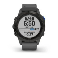 Garmin Fenix 6 Pro Solar черный с серым ремешком фото 4