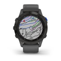 Garmin Fenix 6 Pro Solar черный с серым ремешком фото 2