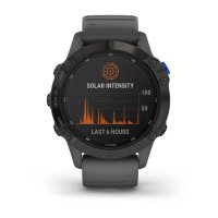 Garmin Fenix 6 Pro Solar черный с серым ремешком фото 1