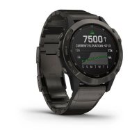 Garmin Fenix 6 Pro Solar титановый DLC карбон с DLC титановым ремешком фото 1