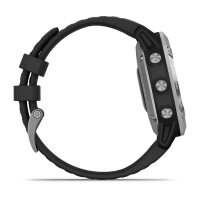 Garmin Fenix 6 Solar серебристый с черным ремешком фото 7