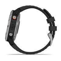Garmin Fenix 6 Solar серебристый с черным ремешком фото 1