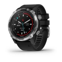 Garmin Descent Mk2 стальные с черным ремешком фото