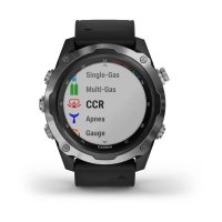 Garmin Descent Mk2 стальные с черным ремешком фото 1