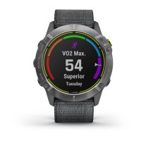 Garmin Enduro стальной корпус и серый нейлоновый ремешок UltraFit фото 4