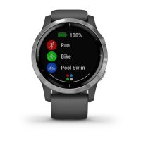 vivoactive 4 серые с серебристым безелем  фото 3