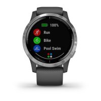 vivoactive 4 серые с серебристым безелем  фото 2