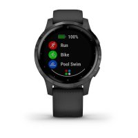 vivoactive 4s черные с серым безелем  фото 1