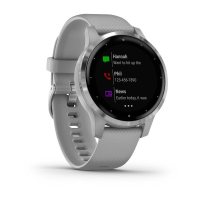 vivoactive 4s серые с серебристым безелем  фото 6