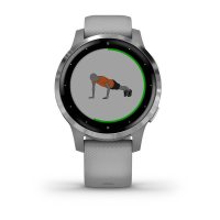 vivoactive 4s серые с серебристым безелем  фото 2