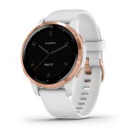 vivoactive 4s белые с золотистым безелем  фото