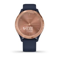 vivomove 3S розовое золото циферблат с темно-синим ремешком  фото 3