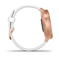 vivomove Style розовое золото с белым силиконовым ремешком  фото 6