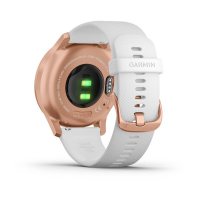 vivomove Style розовое золото с белым силиконовым ремешком  фото 1