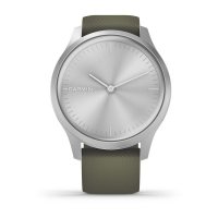 vivomove Style серебристый с травяным силиконовым ремешком  фото 3