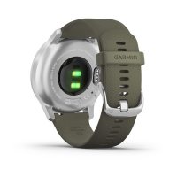 vivomove Style серебристый с травяным силиконовым ремешком  фото 8