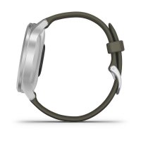vivomove Style серебристый с травяным силиконовым ремешком  фото 6