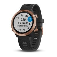 Garmin Forerunner 645 Music розовое золото с черным ремешком фото