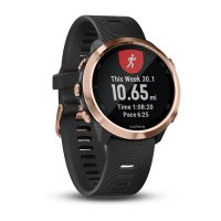 Garmin Forerunner 645 Music розовое золото с черным ремешком фото 2