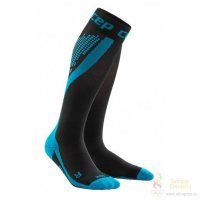 CEP Nighttech Socks / Мужские компрессионные гольфы, со светоотражателями фото