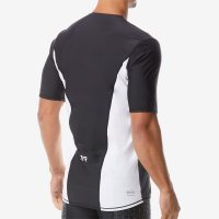 TYR Men's Competitor Short Sleeve Top Black White / Мужская стартовая футболка фото 3