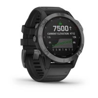 Garmin Fenix 6 Pro Solar Cерый с черным ремешком / Смарт-часы беговые с GPS, HR и Garmin Pay фото 2