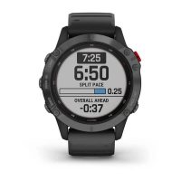 Garmin Fenix 6 Pro Solar Cерый с черным ремешком / Смарт-часы беговые с GPS, HR и Garmin Pay фото 3