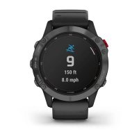 Garmin Fenix 6 Pro Solar Cерый с черным ремешком / Смарт-часы беговые с GPS, HR и Garmin Pay фото 5