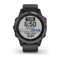 Garmin Fenix 6 Pro Solar Cерый с черным ремешком / Смарт-часы беговые с GPS, HR и Garmin Pay фото 10