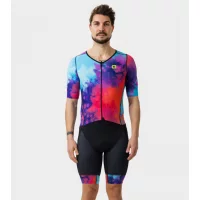 ALE Front Zipper Skinsuits Man Bomb SS Azzurro - Light Blue фото