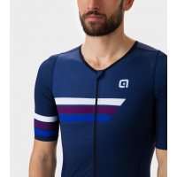 ALE Front Zipper Skinsuits Man Trigger SS Blue фото 2