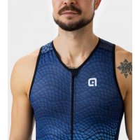 ALE Front Zipper Skinsuits Man Dive SL Navy Blue фото 2