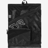 Рюкзак для аксессуаров TYR Elite Team Mesh Backpack Black фото