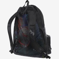 Рюкзак для аксессуаров TYR Elite Team Mesh Backpack Black фото 3