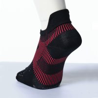 Phiten Black Burgundy / Беговые ультратонкие суппортированные носки с раздельн.пальцами  фото 2