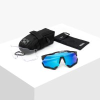 Scicon Aeroshade XL Black Multimirror Blue / Очки спортивные фото 3