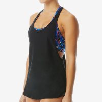 TYR Anzan Harper 2in1 Tank Black Navy blue / Топ с майкой фото 3