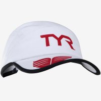 Running cap TYR / Беговая кепка белая фото 1