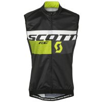 Жилет ветрозащитный Scott RC Pro WB black/sulphur yellow фото