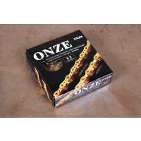 TAYA Onze 11 Ultralight Speed Bike Chain / Цепь 11 скоростная золотая 1\2" x 5\64" фото 2