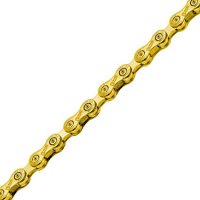 TAYA Onze 11 Ultralight Speed Bike Chain / Цепь 11 скоростная золотая 1\2" x 5\64" фото