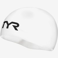 TYR Competitor Racing Cap White / Шапочка плавательная фото 1