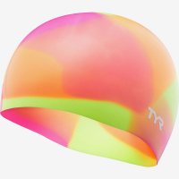 TYR Tie Dye Junior Swim Cap Orange / Шапочка плавательная подростковая фото 1