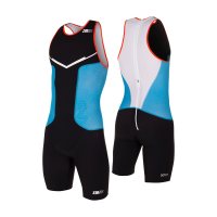 Z3R0D Racer TriSuit Голубой / Мужской стартовый костюм без рукавов фото 5