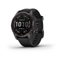 Garmin Fenix 7s Sapphire Solar титановый угольно-серый DLC / Спортивные часы фото