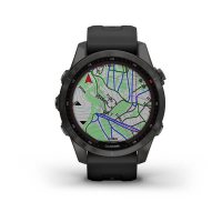 Garmin Fenix 7s Sapphire Solar титановый угольно-серый DLC / Спортивные часы фото 2