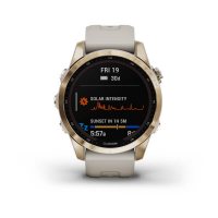 Fenix 7s Sapphire Solar титановый кремово-золотой с светло-песочным силиконовым ремешком  фото 7